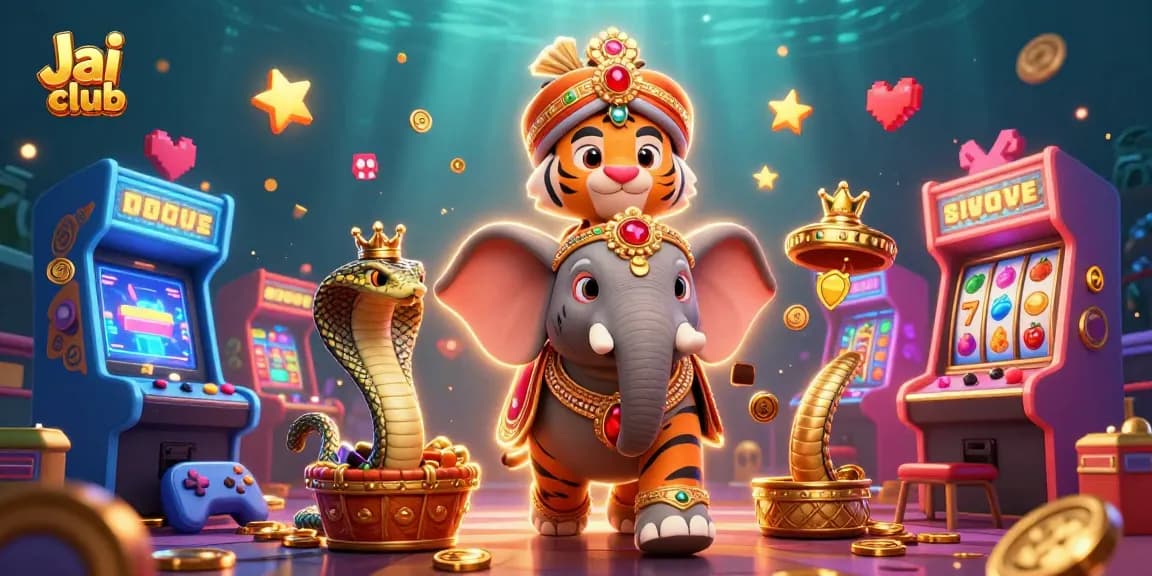 Experience the thrilling world of Jai club with a vibrant casino-themed digital illustration showcasing gaming excitement.