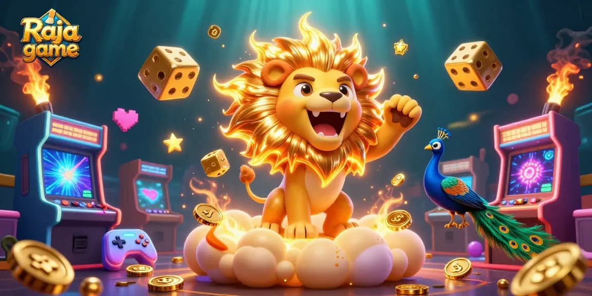 Experience thrilling moments in Raja game with vibrant casino elements and engaging characters.