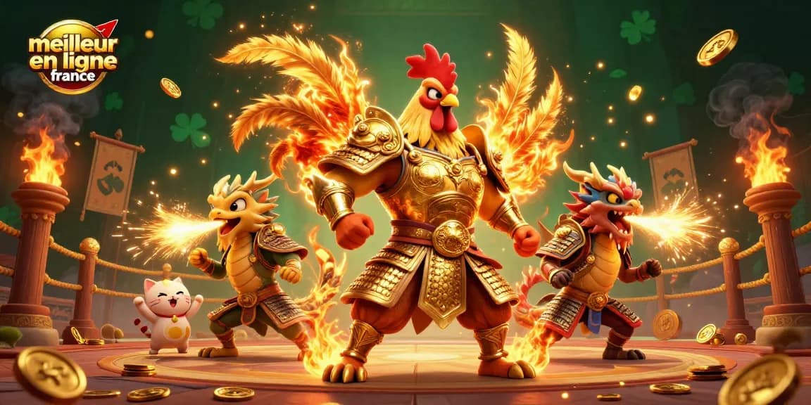Gagnez au meilleur casino en ligne France avec des personnages combattants au cœur d'une arène fascinante.