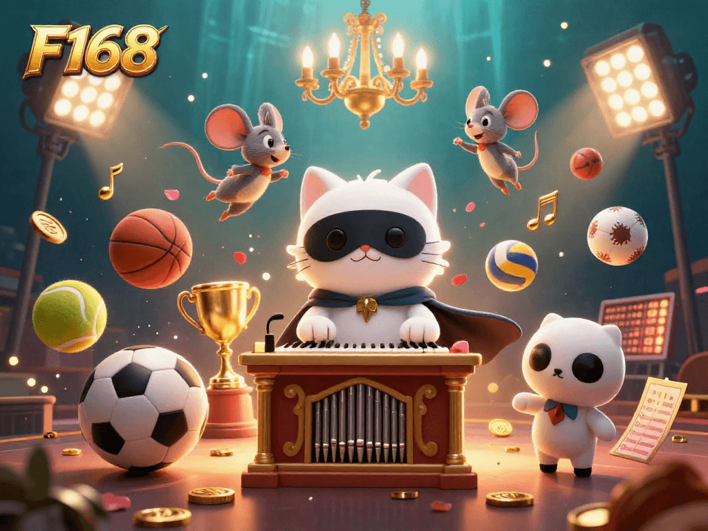 Experience the excitement at F168 casino with dynamic sports elements and enchanting characters.