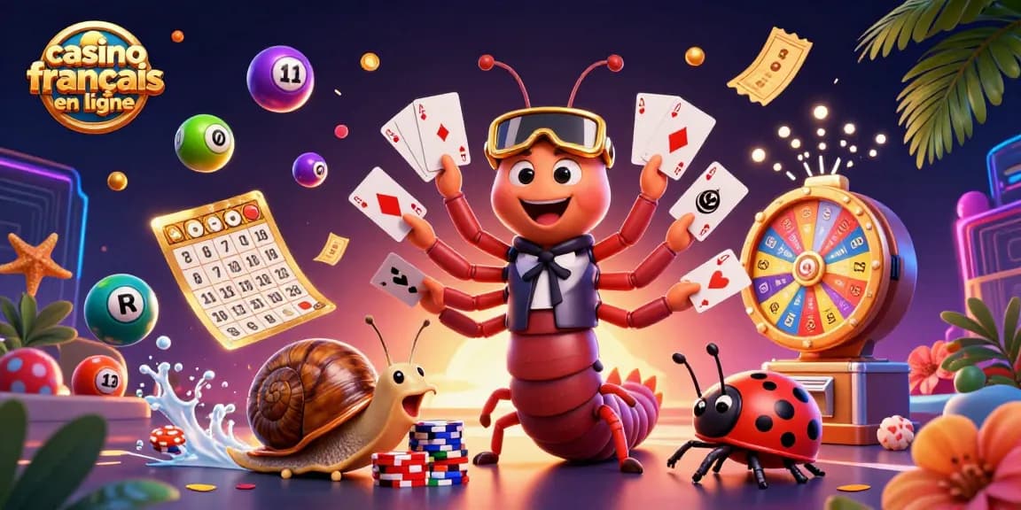 Jouer au casino français en ligne avec des personnages animés et des éléments de jeu captivants.