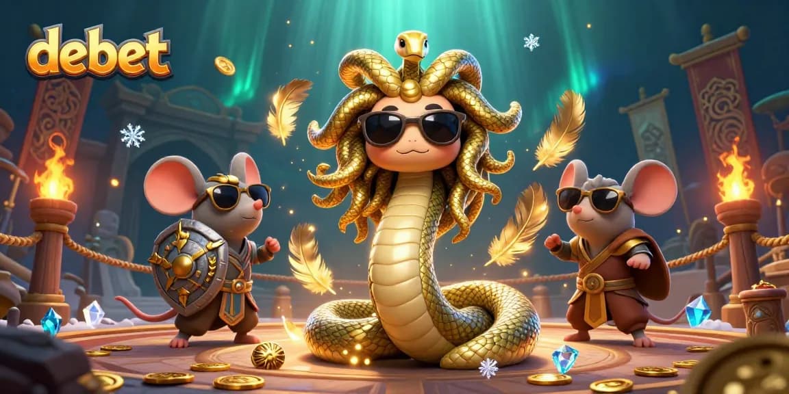 Experience the vibrant debet scenes with engaging casino elements and mythical characters in action.