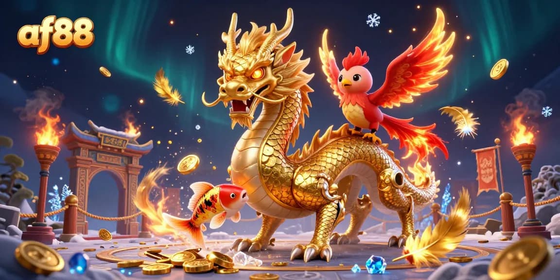 Engage in thrilling gaming with af88, featuring vibrant casino characters in action.