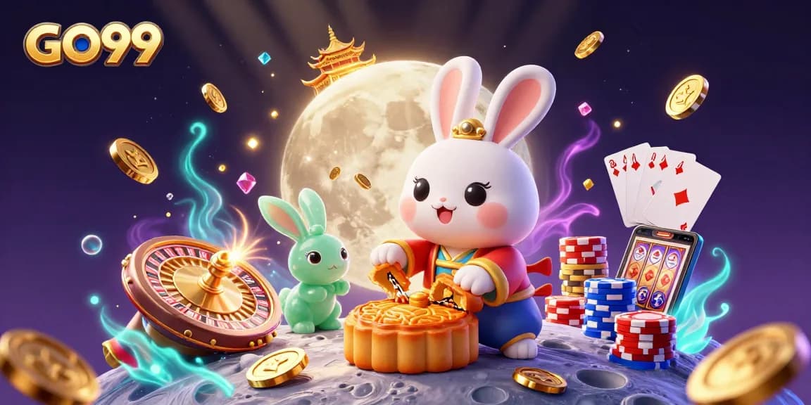 Engage with GO99's fascinating moon rabbit adventure amid casino winnings and captivating gaming elements.
