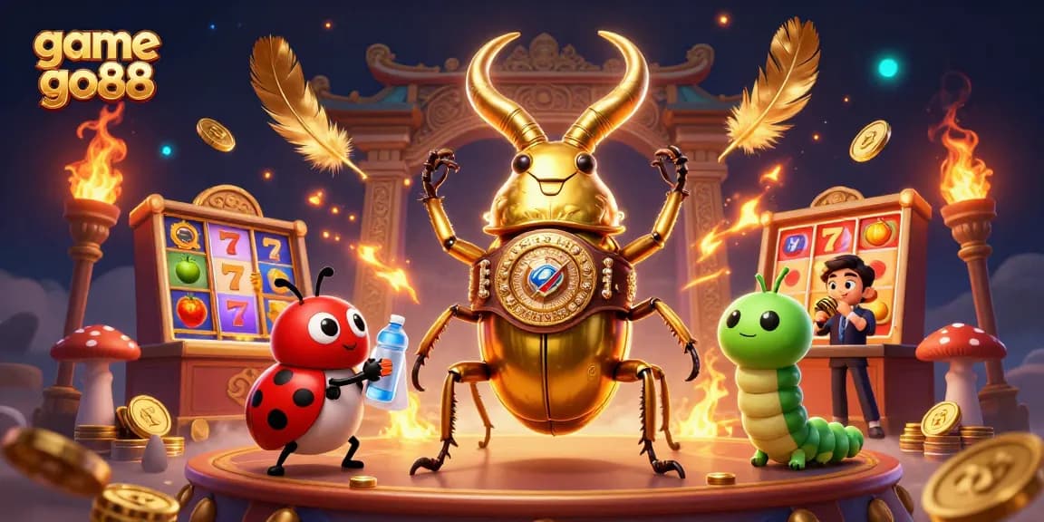 Engage in the excitement of game go88 with a dynamic 3D casino scene featuring intense characters and vibrant elements.
