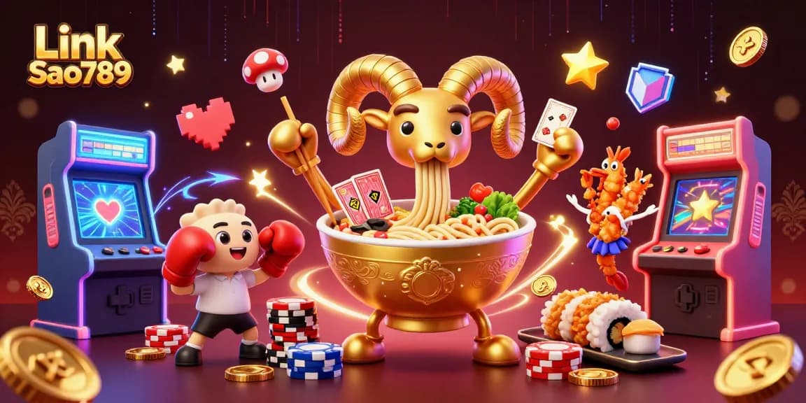Experience thrilling wins at Link Sao789 with vibrant gaming characters and dynamic casino elements.