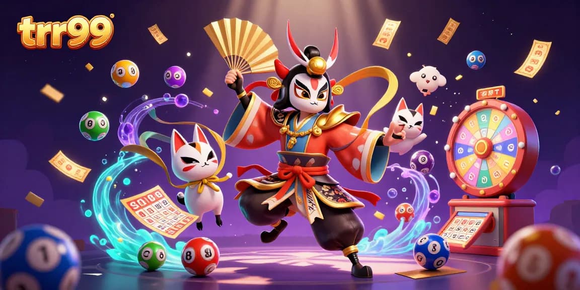 Experience thrilling gaming action at trr99 with colorful lottery elements and dynamic characters.