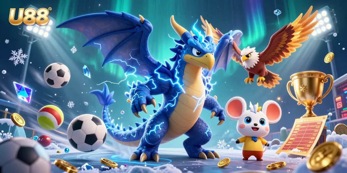 Bet and explore dynamic U88 gaming action with electric dragons and thrilling matches.