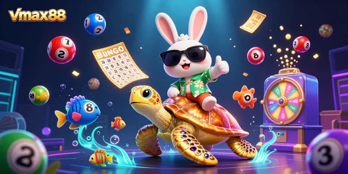 Experience winning moments with vmax88 in a vibrant 3D casino scene full of excitement.