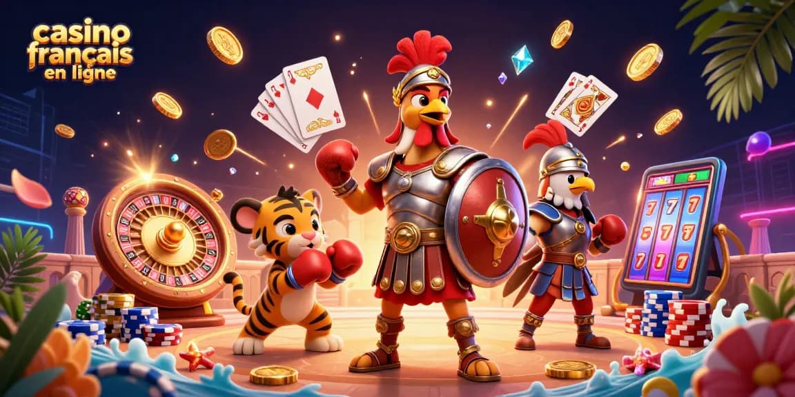 Illustrez votre aventure sur le casino français en ligne avec des éléments de jeu captivants.