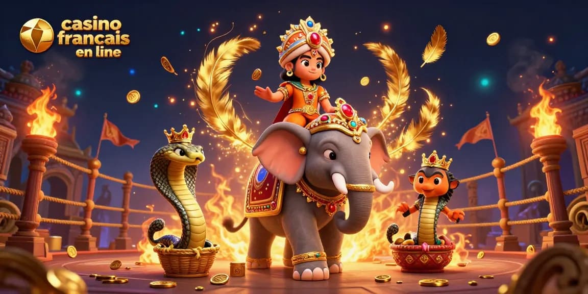 Captivez vos gains avec le casino français en ligne, où l'éléphant en rubis et le tigre maharaja font leur show.