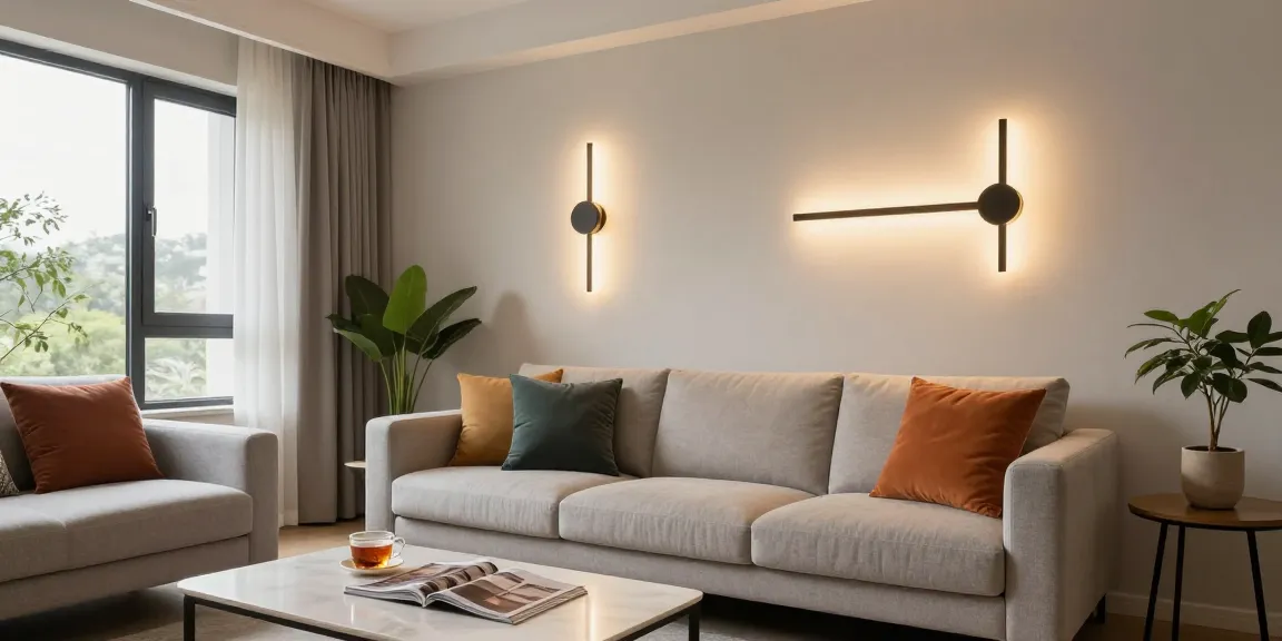 Aplice tavan moderne iluminează un living contemporan, creând o atmosferă primitoare și elegantă.