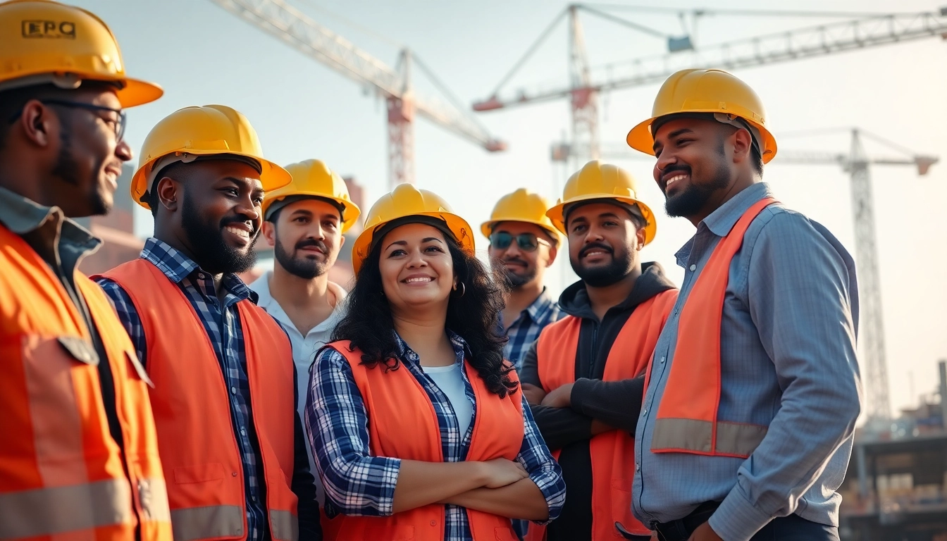 Teamwork among construction professionals representing construction association anaheim california.