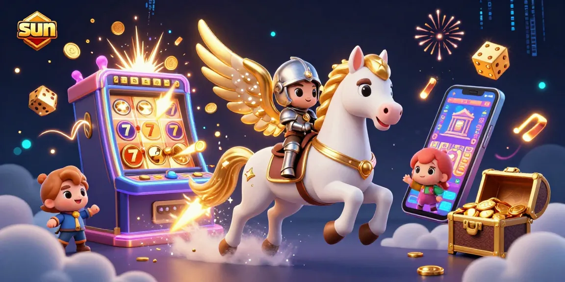 Engage in sun-themed betting fun with a knight on a celestial horse amidst vibrant slot game elements.