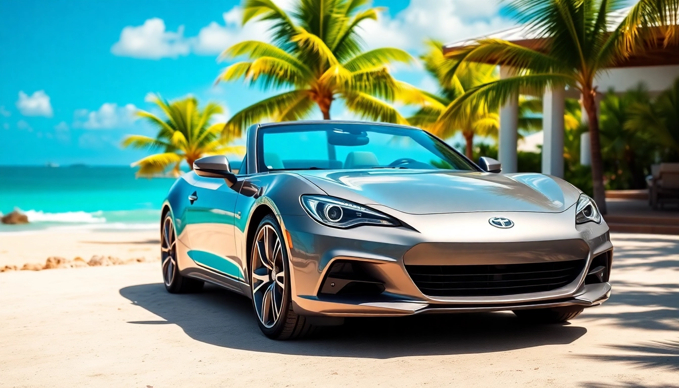 Rent a luxurious convertible for car hire st barth near stunning beaches and villas.