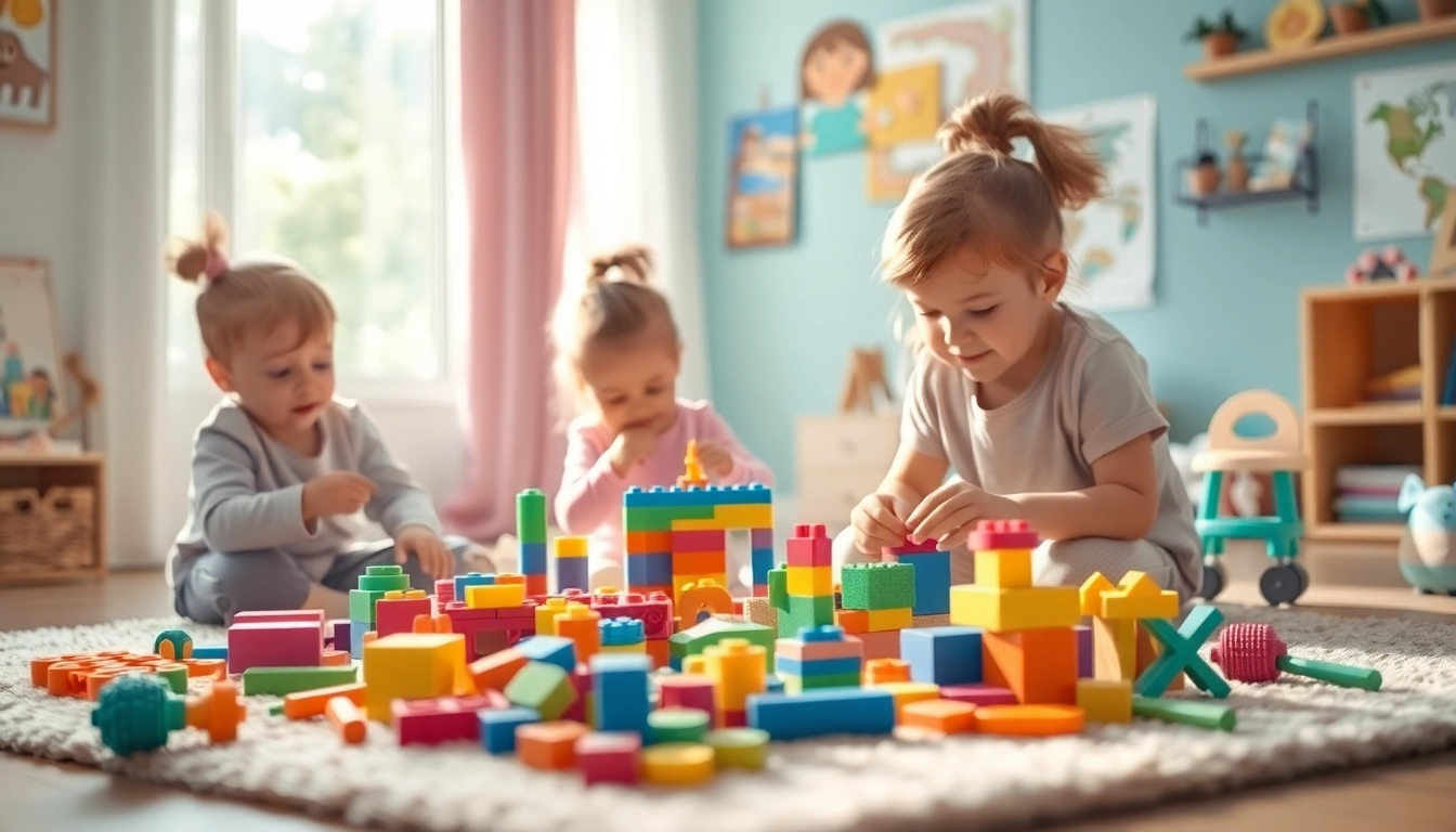 Visit the website to see children creatively engaged with colorful screen-free toys.