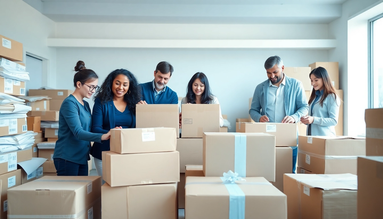 Professional Packing Services by a diverse team ensuring safe and organized moves.