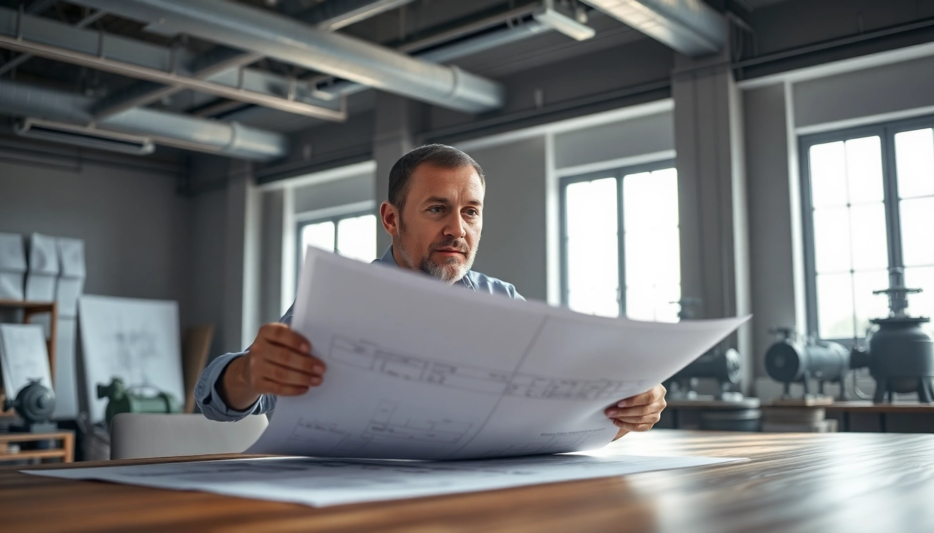 Visualize CRN Registration with an engineer analyzing technical documents in a focused office environment.
