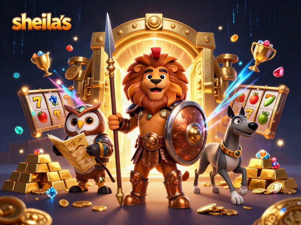 Engage in thrilling gameplay at sheila's, where vibrant symbols and treasure abound.