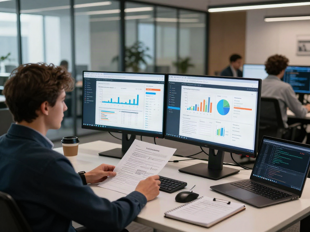 Analyzing document fraud detection software data in an innovative workspace